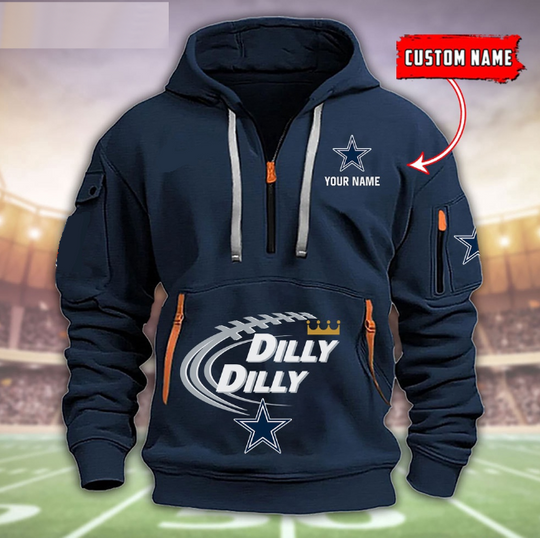 Dallas Cowboys Dilly Dilly Football Heavy Tactical Hoodies, Football Tactical Hoodies