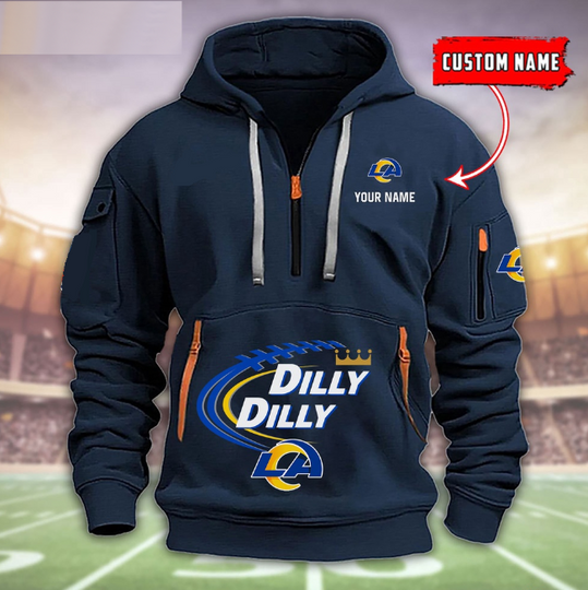 Discover Los Angeles Rams Dilly Dilly Football Heavy Tactical Hoodies, Football Tactical Hoodies