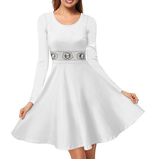 Star Princess long sleeve midi dress- Costume, Cosplay, Bounding