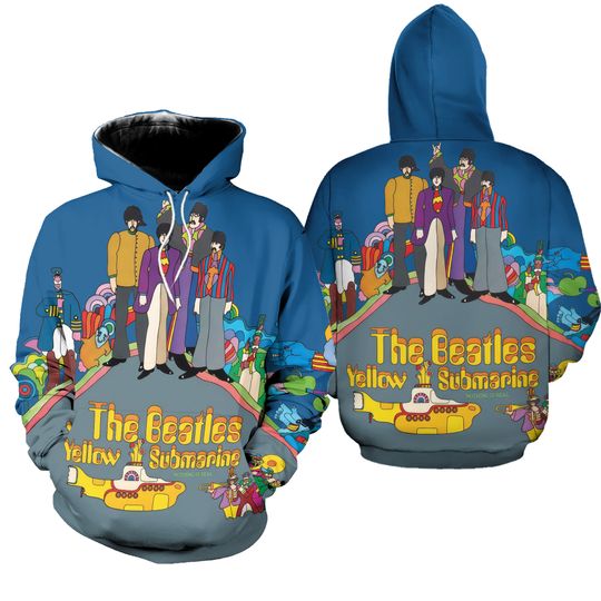 The Beatles 3D Hoodie All Over Print Aparel Hoodie 3d - all printed
