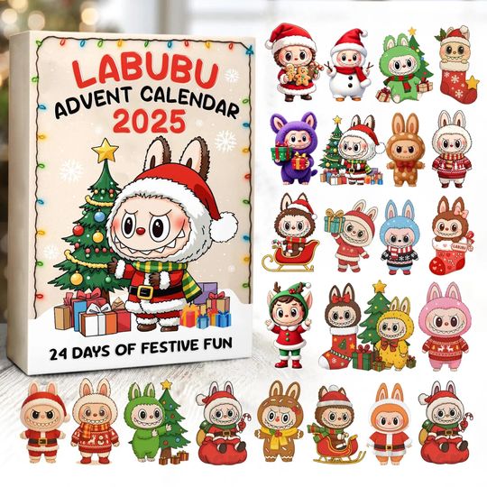 Discover Christmas 2025 Labubu Advent Calendar  24 Days of Surprise Gifts for Kids  Cute Character Countdown Box for Holiday Celebration