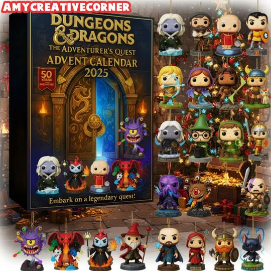 Discover 2025 Epic Quest Advent Calendar  24 Day Countdown with Fantasy RPG Figures  Perfect Holiday Gift for Gamers, Collectors & Nerds