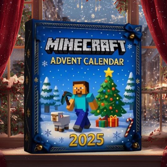 Discover Pixel Gaming Christmas 2025 Advent Calendar, Christmas 24-Day Countdown Box, Gamers Charm Christmas Ornament, Surprise Boxes Ornament Gifts