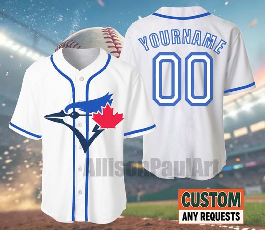 Discover Toronto Blue Jays Baseball Jersey, Custom Jersey Team, Baseball Jersey Printed Customize Your Name And Number, Toronto Fan Gift
