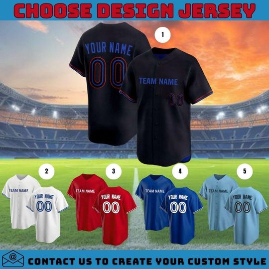 Discover Custom Printed Jersey  Personalized Team Name & Number, Custom Baseball Jersey forMen Women Youth, Toddler jerseys, Kids jersey