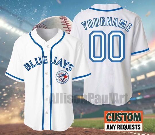 Discover Toronto Blue Jays Baseball Jersey, Custom Jersey Team, Baseball Jersey Printed Customize Your Name And Number, Toronto Fan Gift