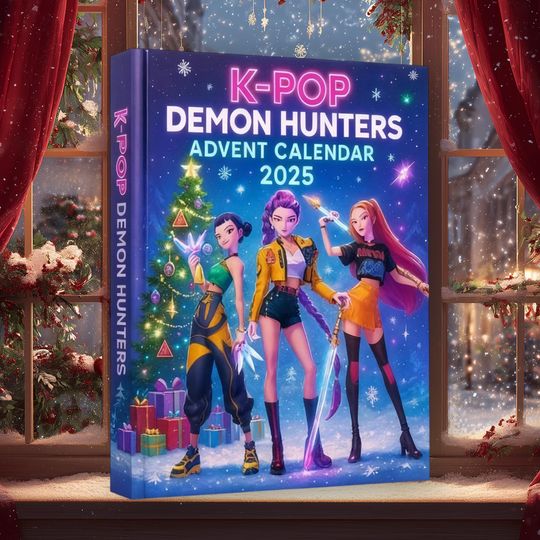 Discover Kpop Hunters Christmas Advent Calendar Box, 24-Day Countdown Ornament, K-Pop Charm Fan Gifts, Holidays Ornament Countdown Advent Calendar