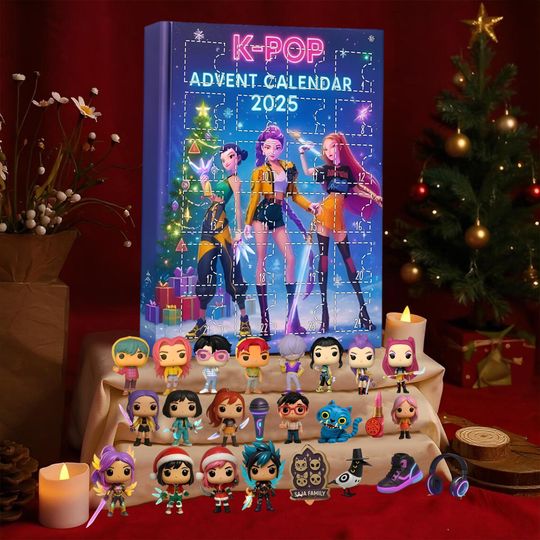 Discover K-Pop Advent Calendar 2025, 24 Days Idol Surprises, K-Drama Fan Gift, Christmas Countdown, Music & Merch Box
