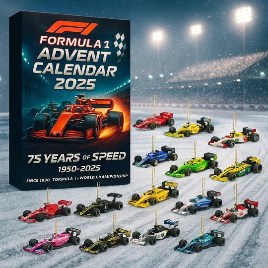 Discover Formula Racing-Inspired Advent Calendar 2025  24 Days of High-Speed Car Models  Christmas Gift for Boys, Men & Motorsport Fans