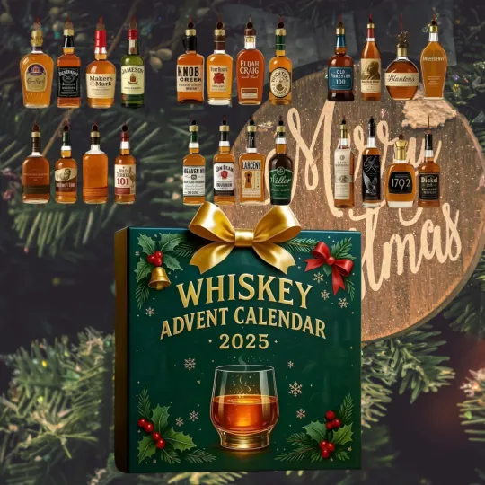 Discover Whiskey Advent Calendar 2025, 24 Day Countdown Mini Bottle Set