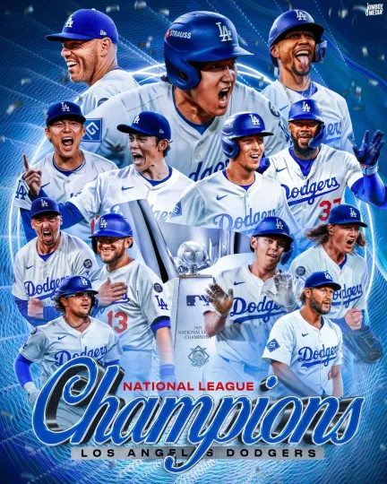 Discover Congrats Los Angeles Dodgers Champion National League 2025 Poster