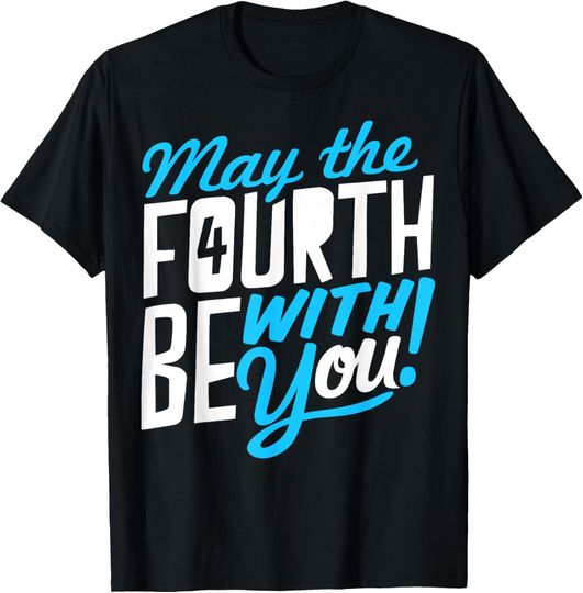 Star Wars May The 4th Be With You Colorful Word Stack T-Shirt