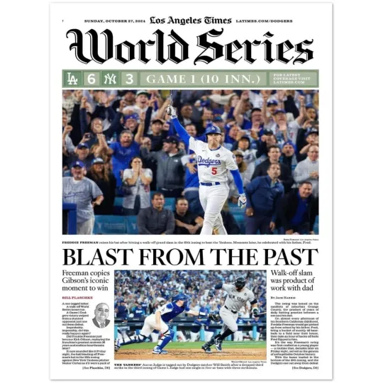 Los Angeles Dodgers World Series Poster