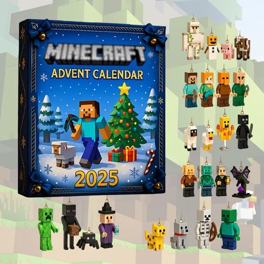 Discover Christmas  Building Blocks  Advent Calendar 2025, 24-Days Christmas Countdown Calendar, Christmas Gift Box Calendar for Boys Girls Fans