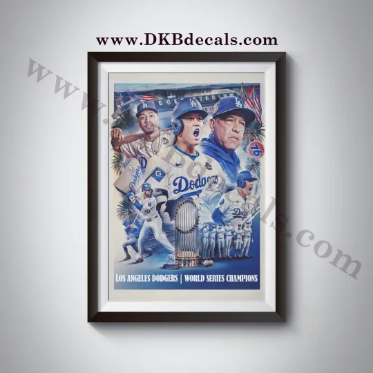 World Series Champions L.A. Dodgers Poster -