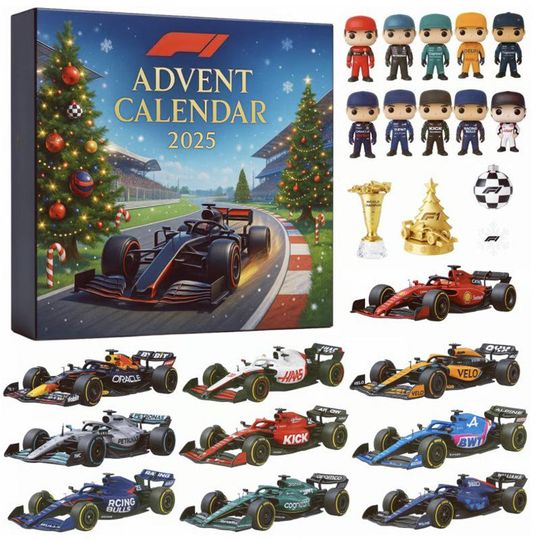 Discover 2025 Advent Calendar, 24 Acrylic Car Christmas Ornaments, Xmas Countdown Calendar, Christmas Gifts Set Funny Toys for Kids Teens Women
