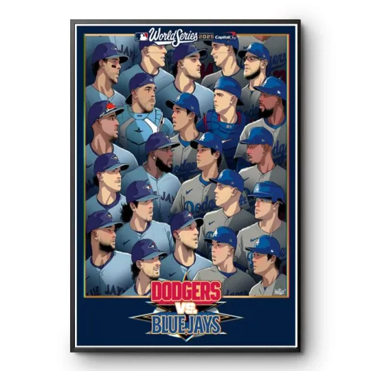Discover Dodgers Vs Blue Jays World Series 2025 Poster