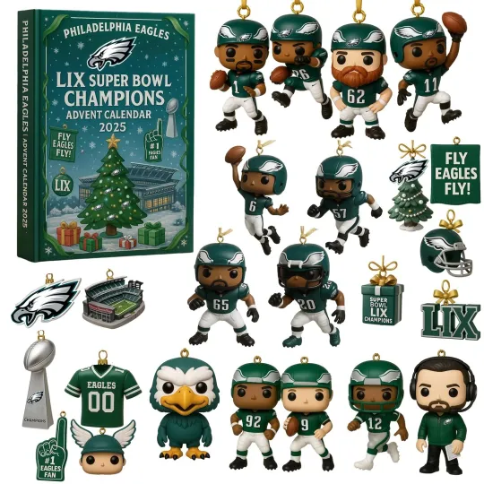 Discover Eagles LIX Super Bowl Champions Advent Calendar 2025 Acrylic