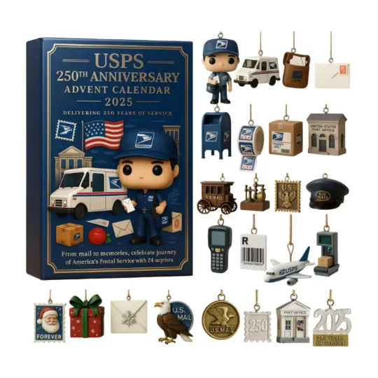 Discover Postal Service 250th Anniversary Advent Calendar 2025 2D Christmas Countdown Calendar