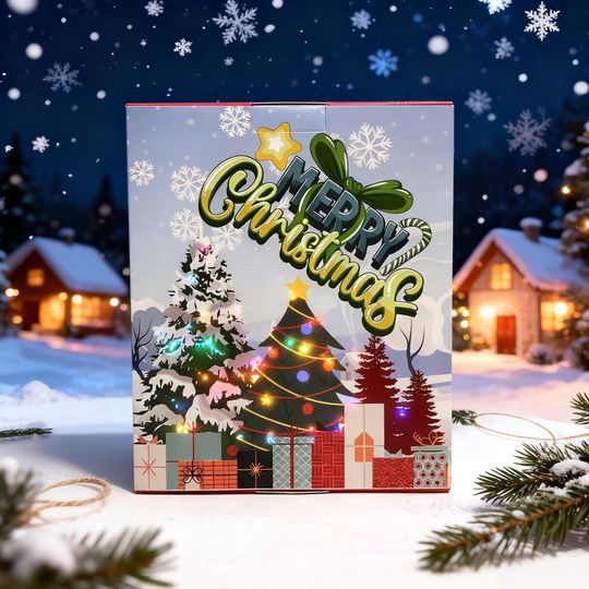 Discover Christmas Advent Calendar, 24 Day Tearable Blind Box