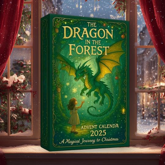 Discover Fairy Tales Dragons 2025 Advent Calendar, Magical Journey Christmas Charms,24-Day Countdown Ornament,Fantasy Creatures Collectible Blind Box