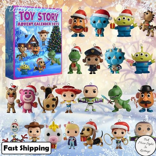Discover Toy Story Disney Advent Calendar, 24PCS Acrylic Advent Calendar 2025, Disneyland Christmas Advent Calendar, Toy Story Christmas Gifts
