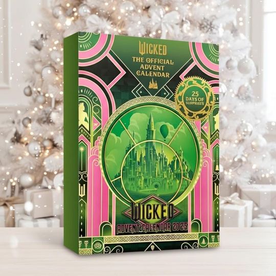 Discover Wicked Advent Calendar 2025, Wicked Broadway Musical Merch, 24 Days of Magical Surprises, Christmas Countdown, Xmas Gift for Wicked Fans