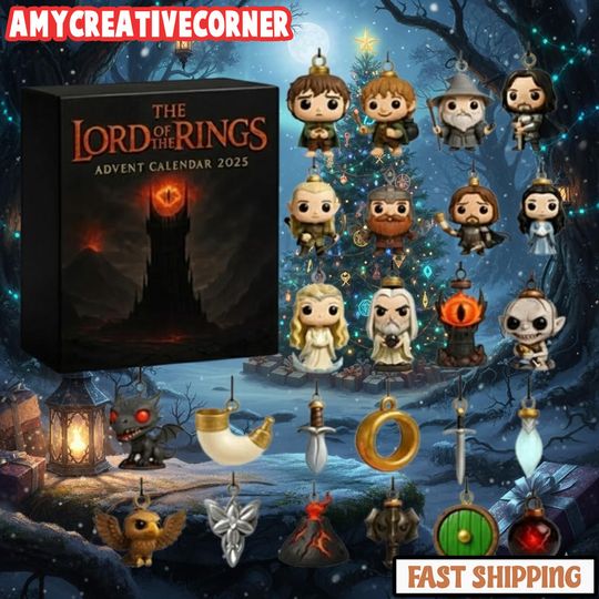 Discover Fantasy Minifigure Advent Calendar, Magic Ring Ornaments, Middle Earth Decor, Christmas Countdown, Wizard Fan Gift, Epic Saga Collector
