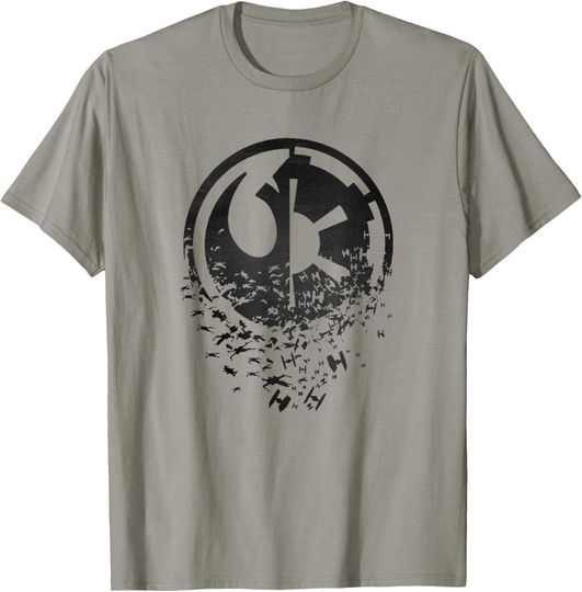 Star Wars Classic Rebel Alliance & Galactic Empire Split T-Shirt