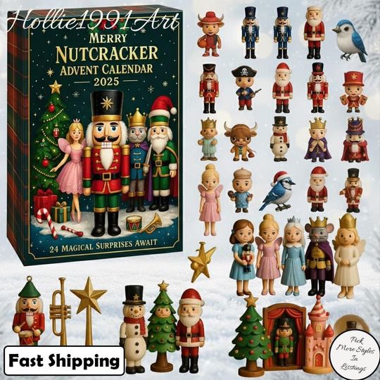 Nutcracker Advent Calendar 2025, The Nutcracker Advent Calendar, 24 Day Christmas Countdown, Custom Holiday Gift Set, Advent Calendar