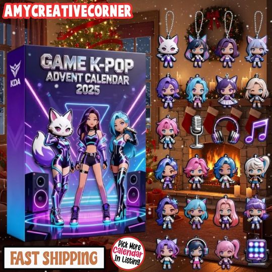 Discover Christmas Advent Calendar 2025, Game K-Pop Devil Hunter Surprise Box, 24 Collectibles Inside, Perfect Xmas Gift for Kids and Music Lovers