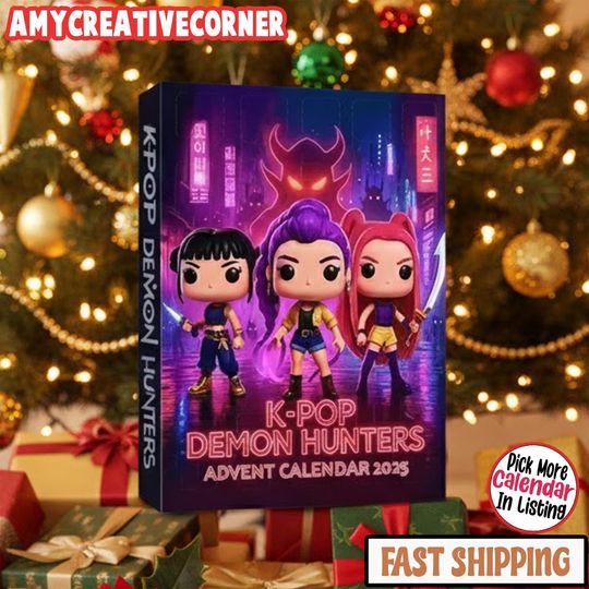 Discover K-Pop Advent Calendar 2025, 24 Days of Devil Hunter Collectibles, Fun Christmas Countdown for Fans, Unique Xmas Gift Idea for Anime Lover