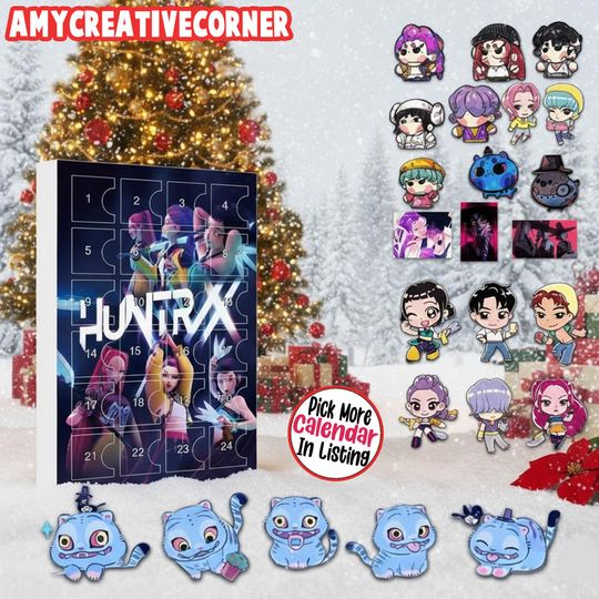 Discover K-Pop Christmas Advent Calendar 2025, 24 Days of Holiday Surprises, Idol Countdown Box with Collectible Figures, Perfect Xmas Gift
