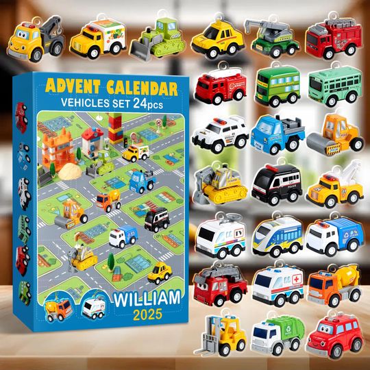 Discover Personalized Car Advent Calendar 2025, Mini Vehicle Ornaments