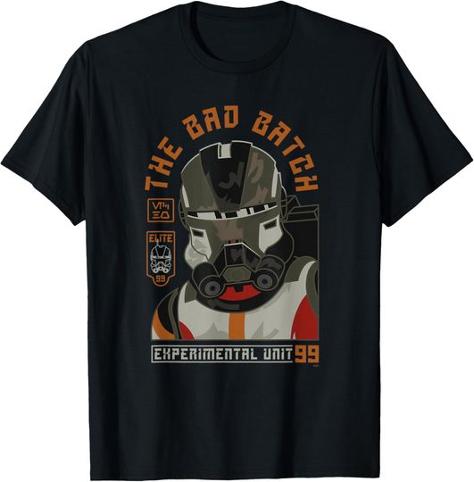 Star Wars The Bad Batch Season 2 Echo Experimental Unit 99 T-Shirt