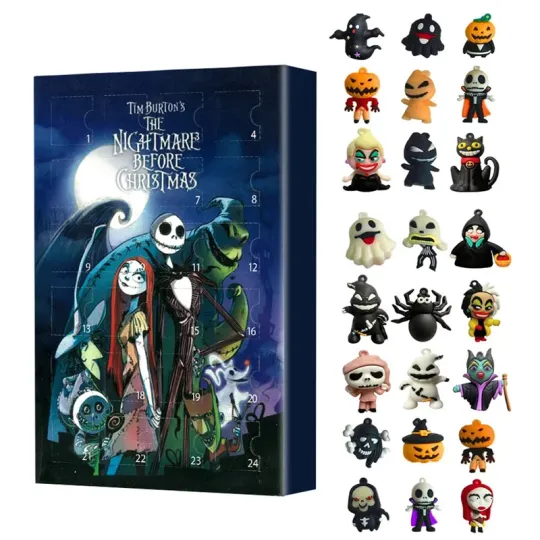 Discover 2025 Halloween Advent Calendar Contains 24pcs Horror Figures Advent Calendar