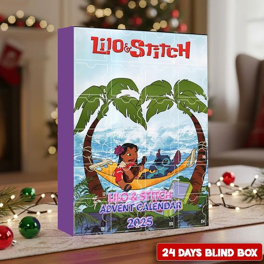 Discover Lilo and Stitch Advent Calendar 2025, 24 Xmas Ornaments