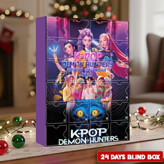 Huntrix Demon Hunters Advent Calendar 2025, Christmas Advent Calendar,  K-Pop Christmas Countdown Calendars, Christmas Gift