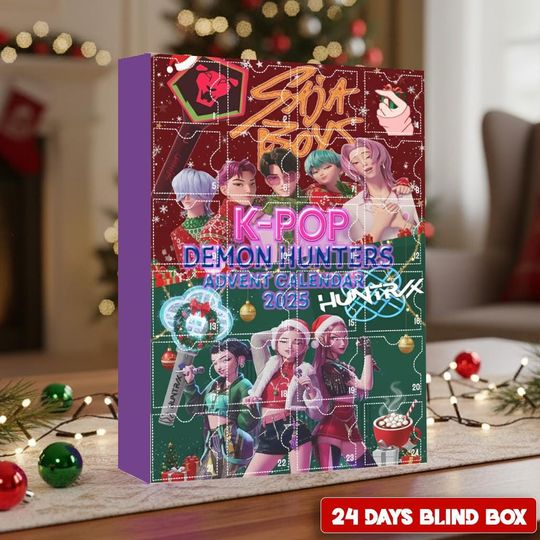 Discover Kpop Demon Hunters Christmas  Advent Calendar 2025, Christmas Advent Calendar,  K-Pop Christmas Countdown Calendars, Christmas Gift