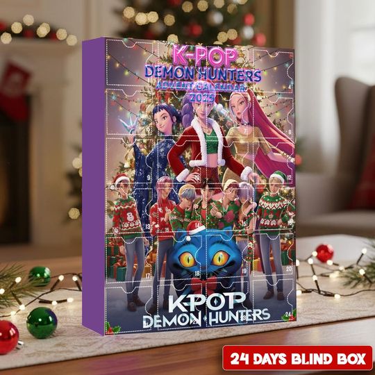 Huntrix Kpop Demon Hunters Advent Calendar 2025, Christmas Advent Calendar,  K-Pop Christmas Countdown Calendars, Christmas Gift