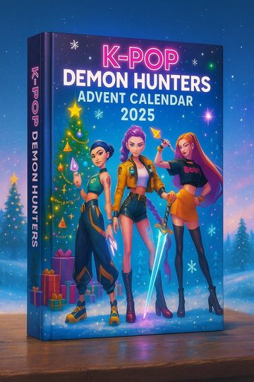 K-POP Demon Hunters Advent Calendar 2025  24 Surprise Mini Figures & Accessories | Christmas Gift for Kids and Kpop Fans Unique Holiday