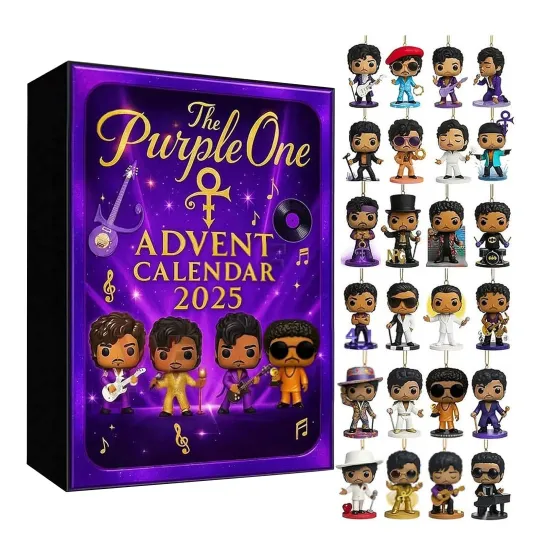 Discover The Purple One Adven Calendar 2025 Count Down Blind Box Set For Holidays Gift