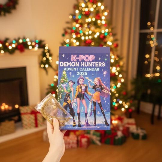 Discover 3D Kpop Demon Hunters Christmas Advent Calendar  24-Day Countdown Gift Box - Resin Charms  K-Pop Anime Fan Holiday Gift
