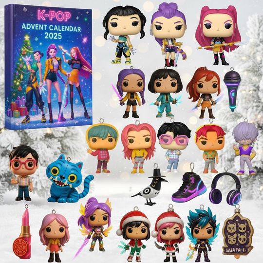 Discover K-Pop Advent Calendar 2025  24 Days of Idol-Inspired Mini Figures  Cool Xmas Countdown Gift for Teens, Collectors & Kpop Fans