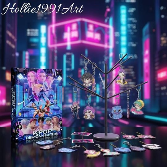 Kpop Demon Hunters Advent Calendar, Huntrix Advent Calendar, 24 Days of Christmas Countdown with Saja Boys, Kpop Demon Hunters Xmas Gifts