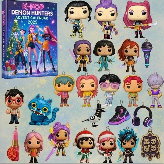 Discover K-pop Devil Hunter Christmas Countdown Calendars, Christmas Advent Calendar, 24 Days of Xmas Surprises,with 24 Collectible for Kids Gift