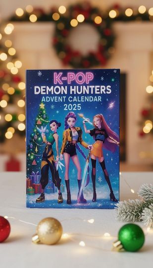 K-Pop Advent Calendar 2025 | Demon Hunters Mystery Box | 24 Anime Figures & Accessories | Gift for K-Pop Lovers