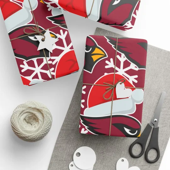 Discover football Arizonna Cardinals Wrapping Paper Christmas Gift Wrap Football Team