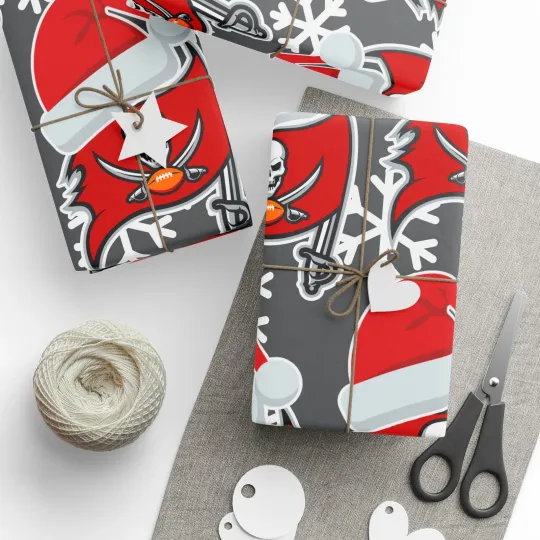 Discover Tampa Bay Buccaneers Wrapping Paper Christmas Gift Wrap Football Team