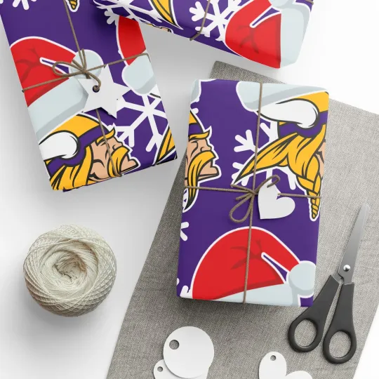 Minnesota Vikings Wrapping Papers Christmas Gift Wrap Football Team Presents